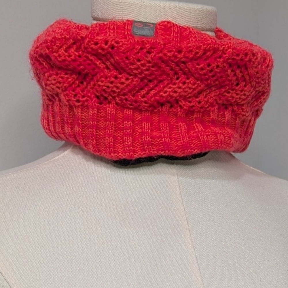 Champion Kids Ear Warmer Headband Pink‎ Knit Cable Weave Fleece Lined One Size